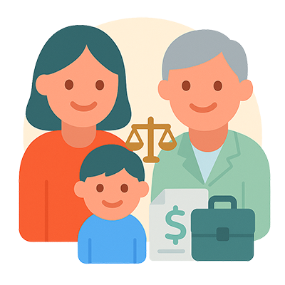Family Legal and Financial Aid icon